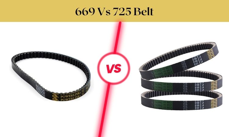 differences between 669 and 725 belts